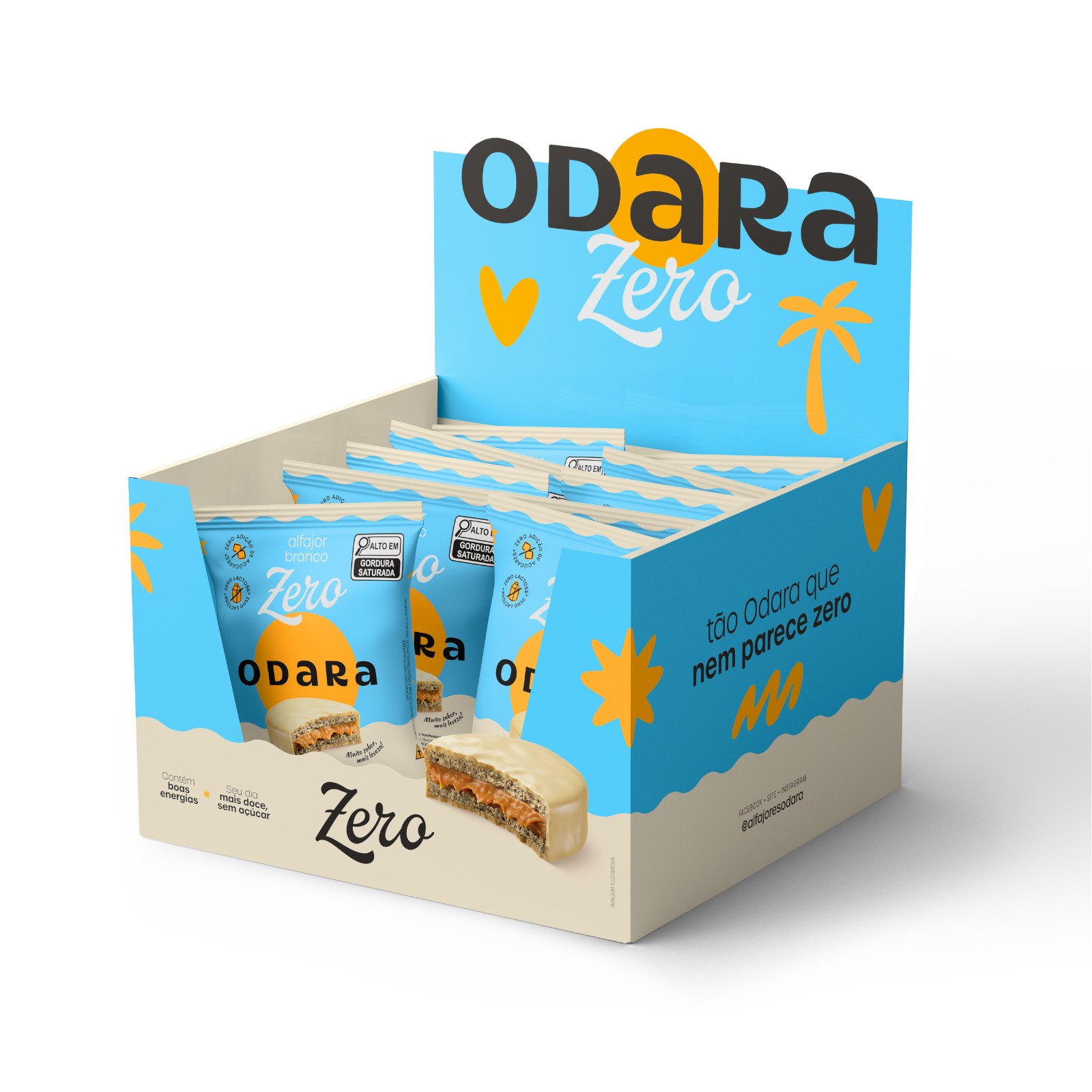 ALFAJOR ZERO BRANCO DISPLAY 12X45G